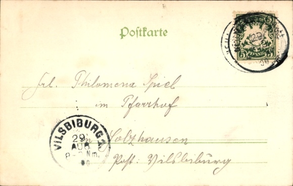 Postcard Neumarkt Sankt Veit an der Rott Upper Bavaria, total view