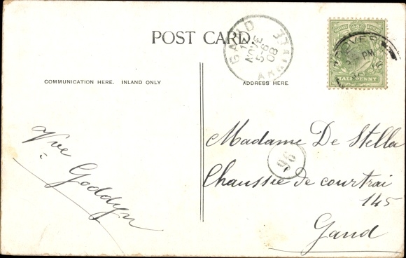 Postcard Dover South East England, Biggen Street, Tram
