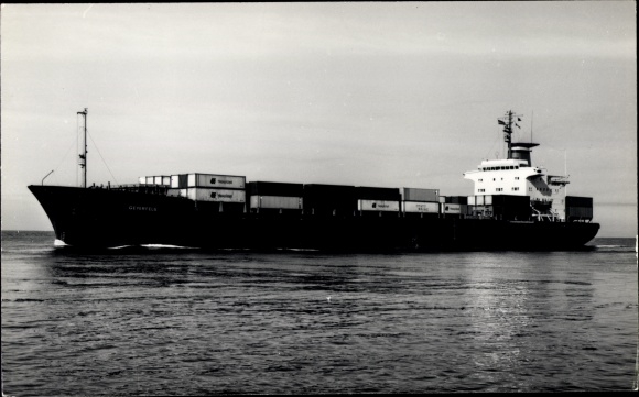 Foto Ak vrachtschip Geyerfels, containerschip, DDG Hansa