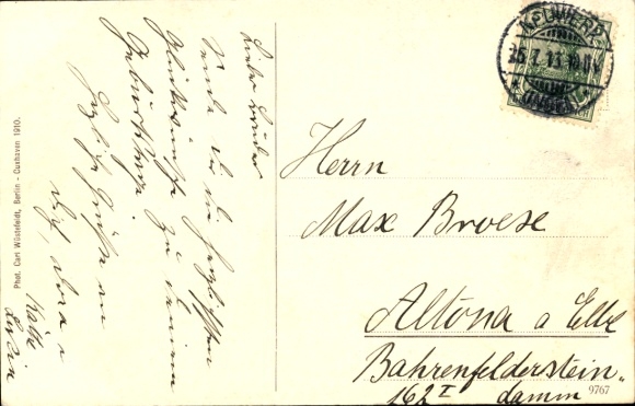 Postcard Insel Neuwerk, Hotel zur Meereswoge