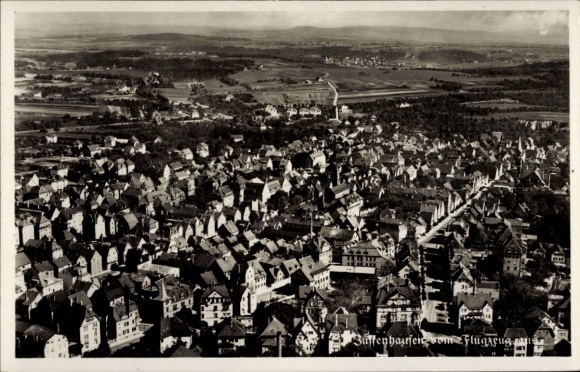 Postcard Zuffenhausen Stuttgart in Württemberg, aerial photograph