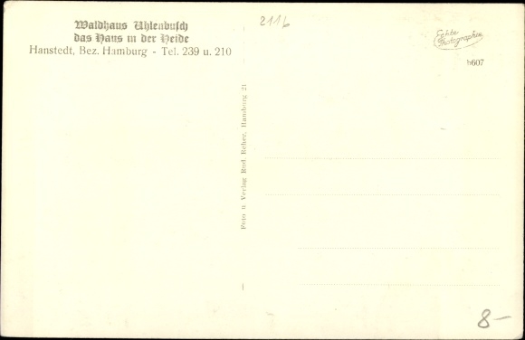 KP Hanstedt in der Nordheide, Waldhaus Uhlenbusch, widok z zewnątrz