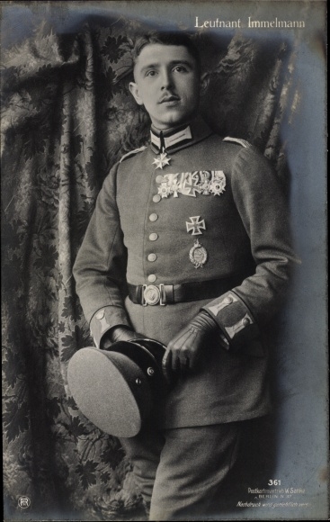 Ak Kampfflieger Leutnant Immelmann, Sanke 361, Rotophot