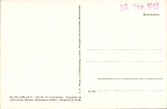 Postcard Taben Rodt an der Saar, aerial photograph