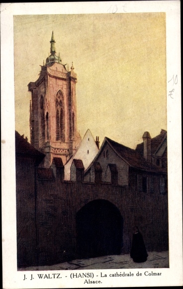 Artist PC JJ Waltz, Hansi, Colmar Kolmar Alsace Haut Rhin, Cathedrale