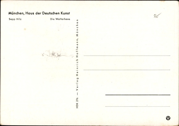 Artist PC Hilz, Sepp, Die Wetterhexe, HDK 276