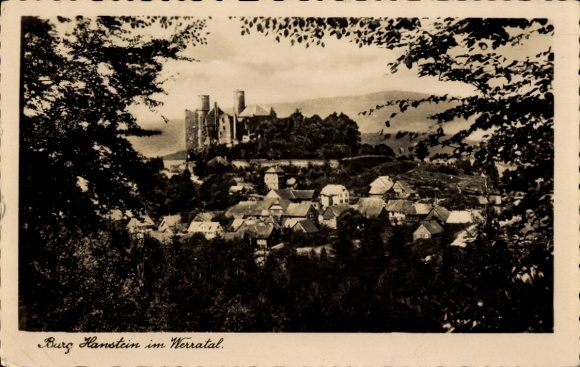 KP Rimbach Bornhagen w Eichsfeld, zamek Hanstein, Panorama