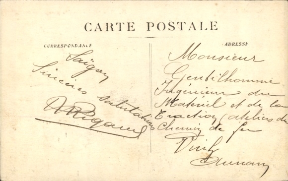 CPA Messageries Maritimes, Paquebot Sontay, par grosse mer