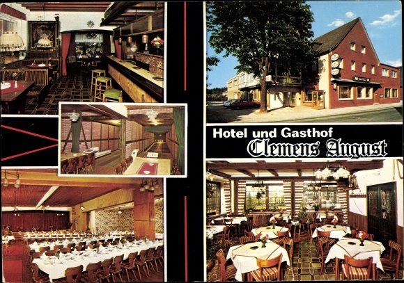 Postcard Davensberg Ascheberg in Münsterland Westphalia, Hotel Gasthof Clemens August