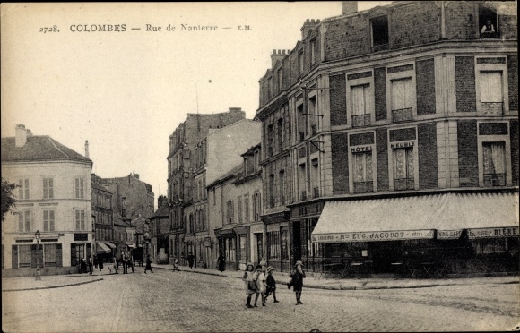 Postcard Colombes Hauts de Seine, Rue de Nanterre