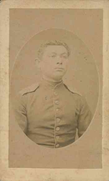 Carte de Visite Soldier, French Regiment, Photographer C. Ducas Neuf Brisach Neubreisach Alsace