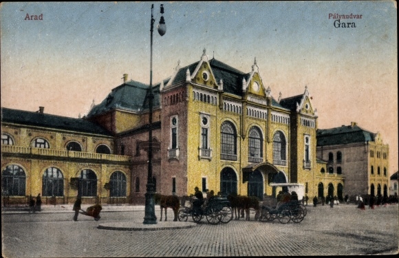 PC Arad Romania, lot at the train station