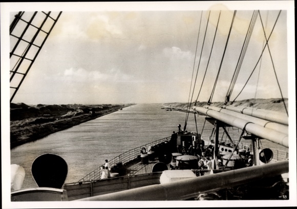 Foto Ägypten, Schiff auf dem Suezkanal, Januar 1941
