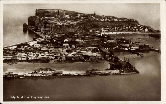 Ak Nordseeinsel Helgoland, Fliegeraufnahme