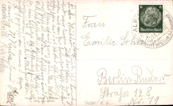 Song Artist Postcard Boettcher, Hans, On the Swabian Railway, Picture 1
