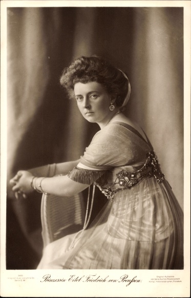 Postcard Duchess Sophie Charlotte of Oldenburg, Princess Eitel Friedrich of Prussia