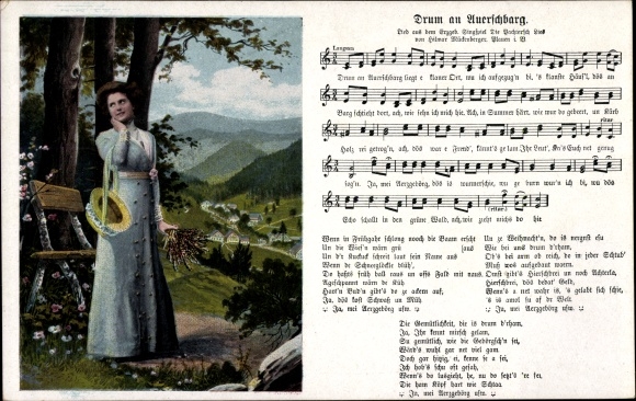 Song Ak Mückenberger, Hilmar, Drum to Auerschbarg, vrouw met bloemen