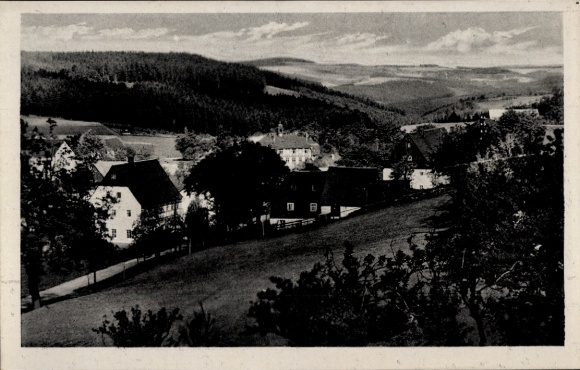 Foto Ak Falkenhain Altenberg im Erzgebirge, Panorama, Naundorfer Höhen