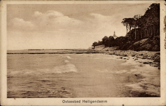 Postcard Seebad Heiligendamm Bad Doberan, beach