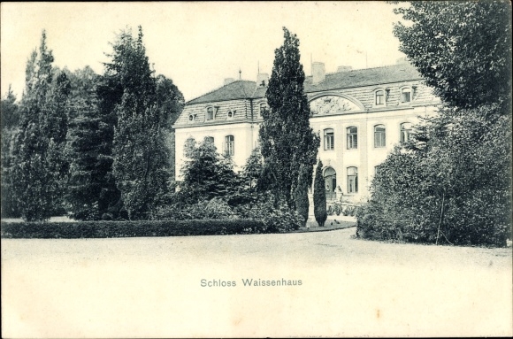 Postcard Wangels in Ostholstein, Waissenhaus Castle, Gut Weissenhaus