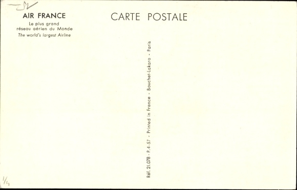Artist Postcard Morvan, H., Air France, Europe, Philatelic Exhibition Paris