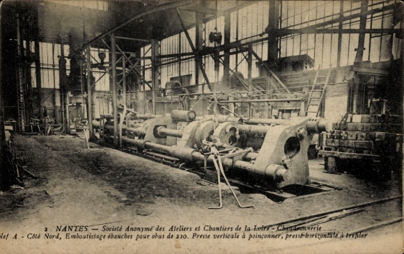 CPA Nantes Loire Atlantique, Societé Anonyme des Ateliers et Chantiers de la Loire, Nef A
