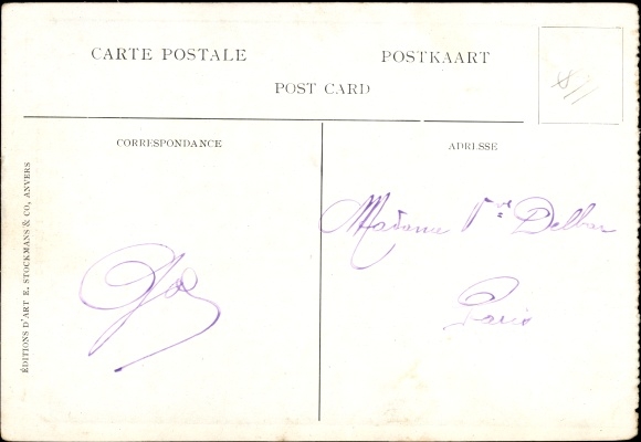 Postcard Boma Belgian Congo DR Congo Zaire, Market