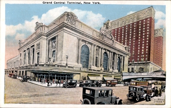 Postcard New York City USA, Grand Central Terminal
