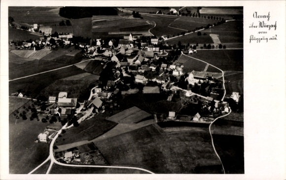Postcard Arnach Bad Wurzach in Upper Swabia, aerial photograph