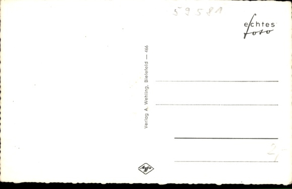Postcard Warstein in Sauerland, general view