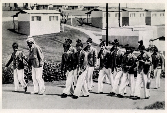 Collector's picture Olympics 1936, Olympic Village Los Angeles 1932, Indian hockey players