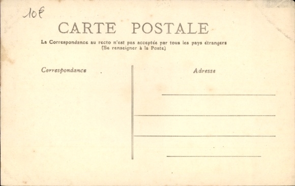 Postcard Ouistreham Riva Bella Calvados, main street