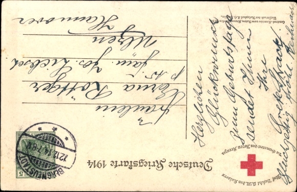 Postcard Kaiser Wilhelm II., Portrait, I no longer know any parties, quote 1914
