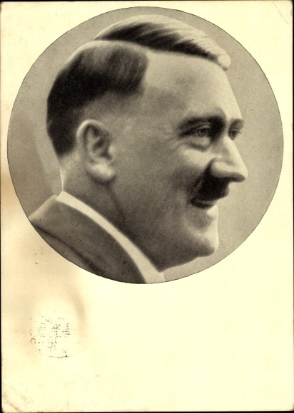 Postcard Führer and Reich Chancellor Adolf Hitler, portrait, Men of the Time No. 91
