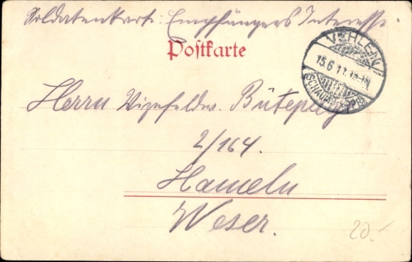 Postcard Echtorf Seggebruch Nienstädt in the Schaumburg district, restaurant