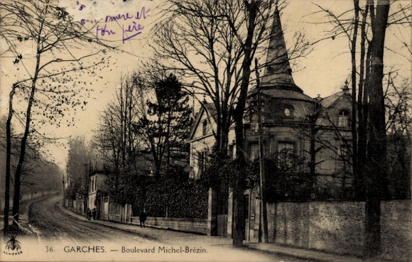 Postcard Garches Hauts de Seine, Boulevard Michel-Brezin