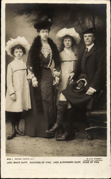 Ak Lady Maud Duff, Duchess of Fife, Lady Alexandra Duff, Duke of Fife
