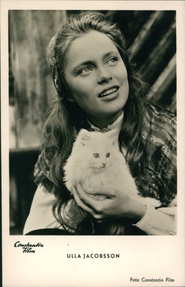 Postcard Actress Ulla Jacobsson, Portrait, Film All the happiness on earth