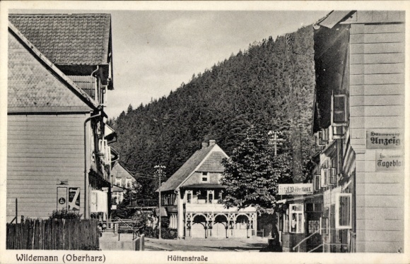 Postcard Wildemann Clausthal Zellerfeld in the Upper Harz, Hüttenstrasse