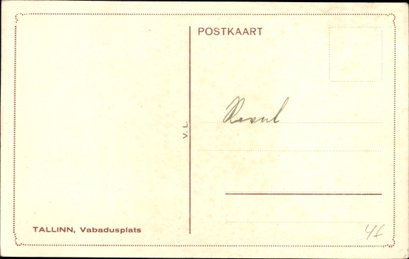 Postcard Tallinn Reval Estland, Vabadusplats