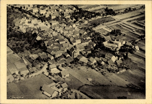 Postcard Obererthal Hammelburg in Lower Franconia, aerial photograph