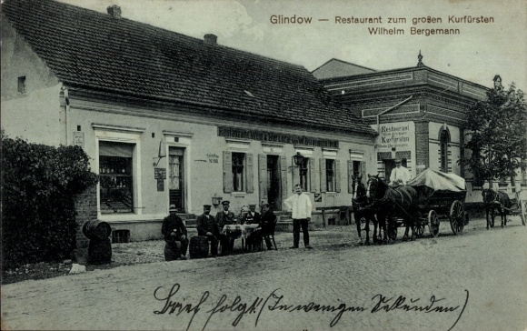 Ak Glindow Werder an der Havel, restaurant voor de grote keurvorst