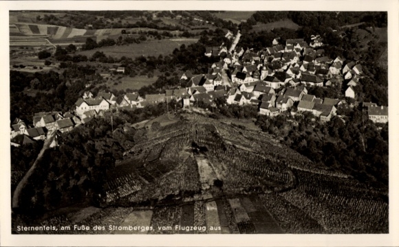Postcard Sternenfels in Württemberg, aerial photograph