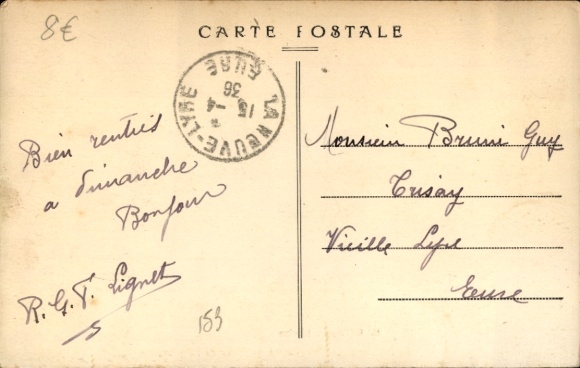 CPA Bec Hellouin Eure, Place de la Église