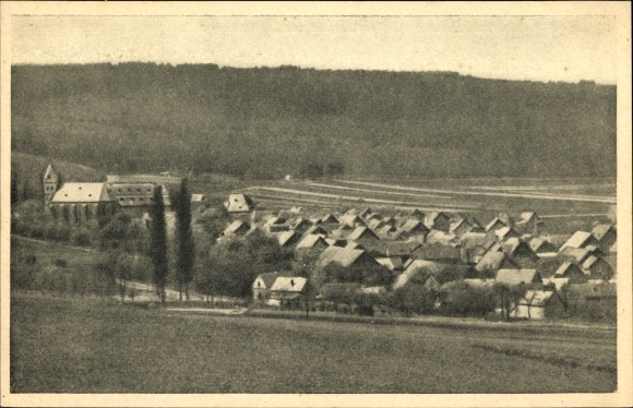 Postcard weir at Laacher See, total view