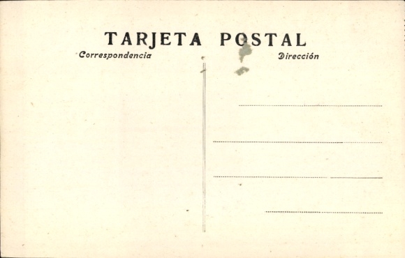 Postcard Aranjuez Madrid Spain, room with statues, columns, decorative floor, ornate ceiling