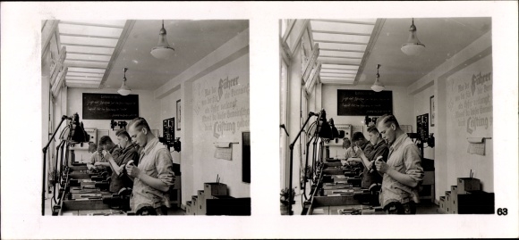 Stereo Raumbild Foto Die NS-Musterbetriebe 1937-38 Nr. 63 Rheinisch Westfäl. Elektrizitätswerke