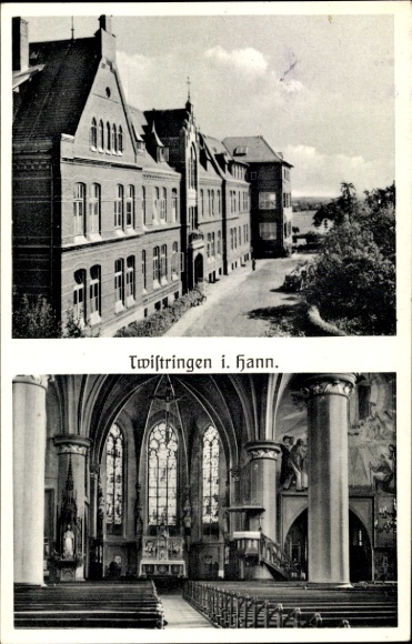 Postcard Twistringen Lower Saxony, building, church inside