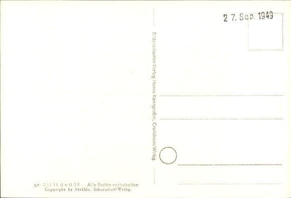 Postcard Görwangs Aitrang in Swabia, pilgrimage church of St. Alban, aerial photograph