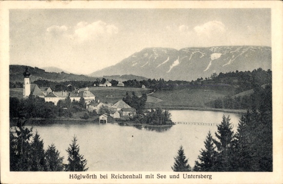 Postcard Höglwörth Anger in Rupertiwinkel Upper Bavaria, Panorama